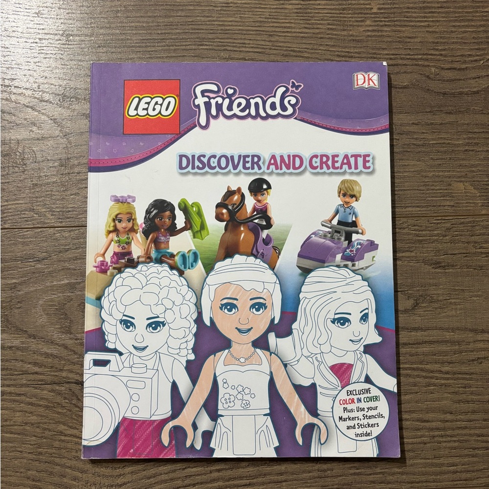 Lego Friends discover and create book
